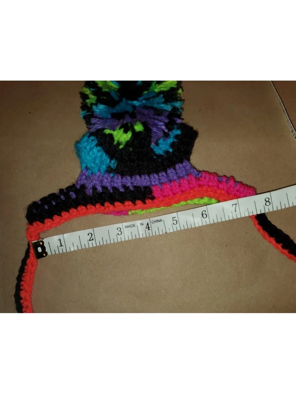PET POM POM CROCHET HAT CAP DOG CAT SMALL